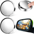 2 Pcs Car Blind Spot Mirrors, 2'' Convex Mirror Car, 360° Wide Angle Side Rear View Mirror Car Accessories Blindspot Mirror with ABS Housing for S...