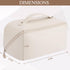 Makeup Bag Large Travel Cosmetic Bag Make up Bags with Compartments Waterproof PU Leather Travel Makeup Organizer and Storage Toiletry Bags for Tr...