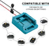 Fit for MAKITA 18v Battery Power Mount Connector Adapter Dock Holder with 14 awg Wires...