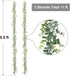 Lvydec 2 Pack Artificial Eucalyptus Garland, Fake Eucalyptus Greenery Garland Wedding Backdrop Arch Wall Decor, 5.5 Feet/Strand Fake Hanging Plant...