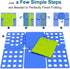 t Shirt Folder Clothes Folding Board Plastic Laundry Folder Home Storage Tool for Adults and Children, Blue...