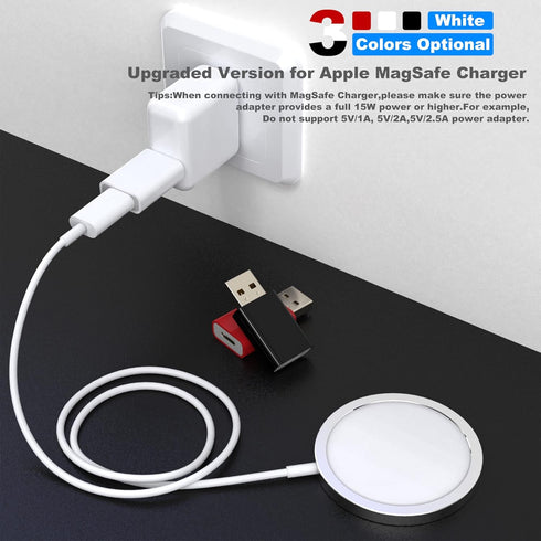 USB to USB C Adapter,USB-C Female to USB Male Adapter Compatible with Apple MagSafe Watch 7/8/9/SE/Ultra,Car,iPhone 15 14 13 12 Mini Pro Max,iPad,...