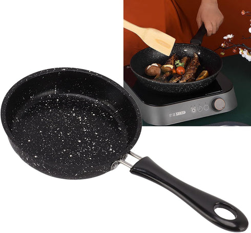 Stainless Steel Frying Pan Ergonomic Handle Quick & Uniform Conduction Nonstick Bacon Steak Onion Egg Frying Pan(20cm)...