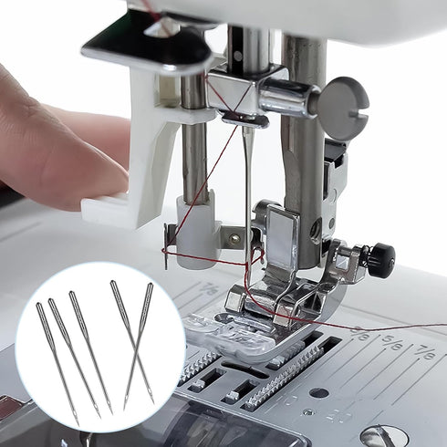 50 Pcs Size 100/16 Universal Leather&Jeans Sewing Machine Needles, Heavy Duty Machine Needles for Thickened Fabrics, Compatible with Home Sewing M...