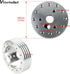 1'' Steering Wheel Hub Adapter Conversion Spacer,6 Hole to 3 Hole Steering Wheel Adapter Boss Kit(Silver)...
