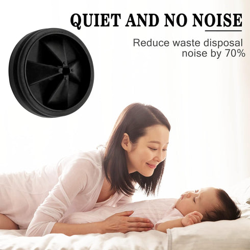 Garbage Disposal Splash Guard, 1-Pack Upgraded for InSinkErator Evolution Series QCB-AM Sink Baffle Drain Cover, Removable Quiet Collar Drain Plug...