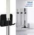 4PCS Broom and Mop Holder?Stainless Steel Waterproofing Broom and Mop Holder Wall Mountain, Adhesive Mop Holder with Hooks, Cleaning Supplies Orga...
