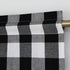 Window Curtain Valances 18 inches Long Living Room Bedroom 1 Panel Buffalo Check Small Valance Curtain Rod Pocket Classic Country Farmhouse - Blac...