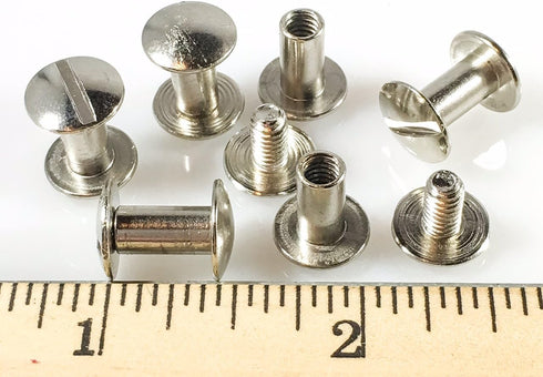 Chicago Screws 3/8" Plain 25 Pcs Np Silver...