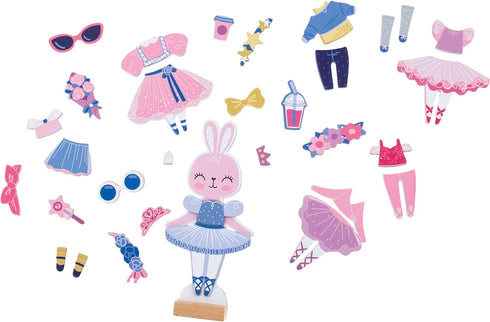 Stephen Joseph, Magnetic Dress Up Doll Bunny and Mouse...