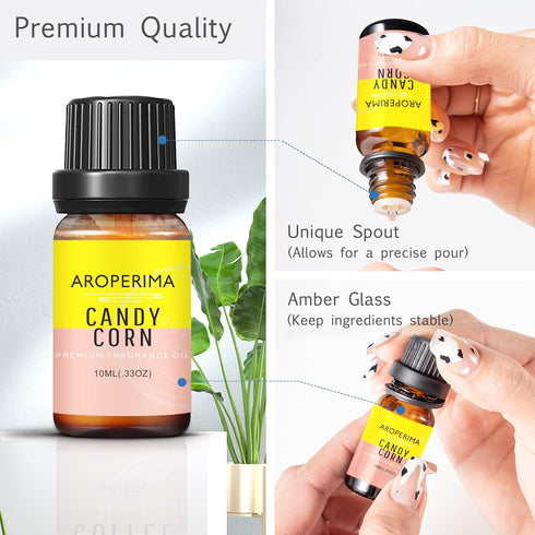 Candy Corn Fragrance Oil, Premium Grade Scented Oil for Aroma Diffusers, Perfume, Candle and Soap Making - 10ml...