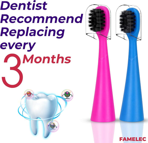 10Pcs for Burst Kids Replacement Heads, Perfect Fit for Burst Toothbrush Heads Kids, Ultra Soft Bristles for Deep Clean, Perfect for Burst Kids To...
