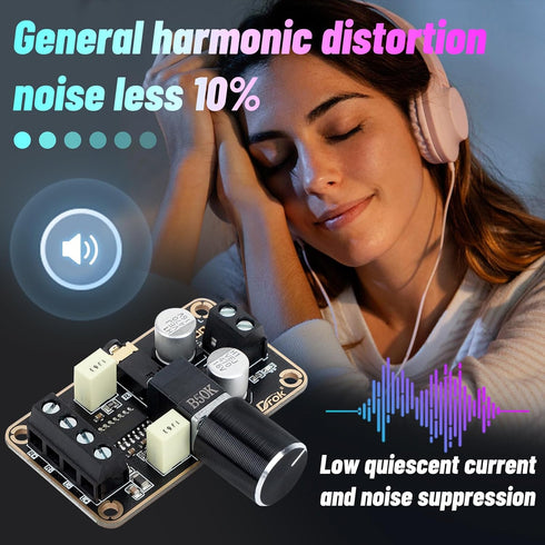 DROK 5W+5W Mini Amplifier Board 2pcs PAM8406 Audio Amplifier Board DC 5V Digital Stereo Power Amp 2.0 Dual Channel Class D Amplify Module for DIY ...