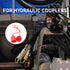 1/2" ISO5675 Hydraulic Coupling Dust Cap and Plug,Red Rubber Male Dust Cap and Female Plug Covers for Hydraulic Quick Coupler 4set...