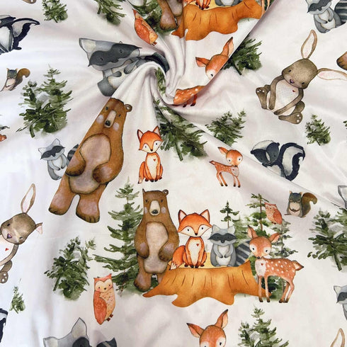 Woodland Baby Blankets for Unisex Boys Girls, Soft Nursery Minky Blankets with Double Layer Dotted Backing, Toddler Baby Crib Stroller Swaddle Sho...