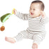Manhattan Toy Mini-Apple Farm Avacado Baby Travel Toy with Rattle, Chime, Crinkle Fabric & Teether Clip-on Attachment...