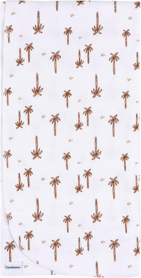 Gerber Unisex Baby 100% Cotton Flannel Receiving Blankets 30x30 Inches (Pack of 4), Dino Time, One Size...