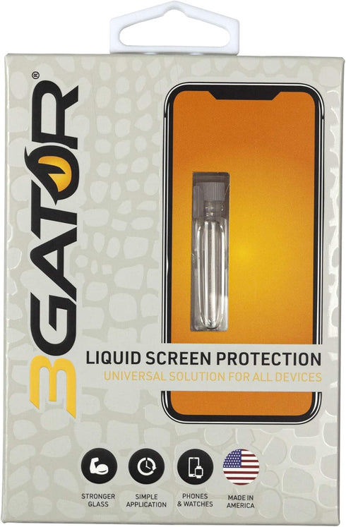 Liquid Glass Screen Protector | Universal for All iPhone, Galaxy & All Phones | Made in USA | Retail Packaged...