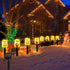 Solar 4PCS Christmas Decorative Lights Candle Lights Flickering Flameless LED Lights Outdoor Waterproof Xmas Decorations for Garden...