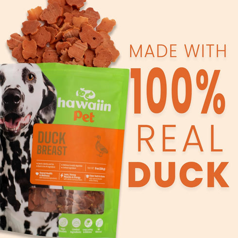 Duck Slice Training Dog Treats 8 oz, Rawhide-Free, Grain-Free, Made with Real Breast, Healthy All Natural, Long-Lasting and Great Tasting Treat...