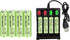 8PCS 1.2V 700mAh Ni Cd AAA Rechargeable Battery with USB Charger for Wireless Microphones, Electric Toys, Remote Mice, Calculators, Razors, Keyboa...