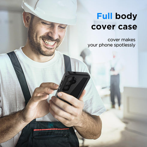 Samsung Galaxy S24 Case, Samsung S24 Waterproof Case with Built-in Screen Protector, Full Body Heavy Duty Phone Case Dustproof Shockproof Case Cov...