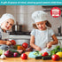 Kids Knife 4-Piece with Cutting Board - Toddler Knife Set Children's Cooking Nylon Knives - Serrated Edges and Firm Grip Suitable for Cutting Sala...