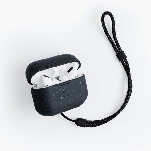 Lander - Arete Water Resistant Case for AirPods Pro, Lanyard, Black...