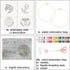 ORIGACH 4 Pcs Wild Animal Embroidery Starters Kit for Beginners, Zebra Lion Elephant Giraffe Embroidery Stitch Practice kit Include Embroidery Clo...
