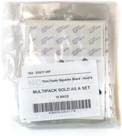 Scrapbook Adhesives by 3L, Black 3L Scrapbook Adhesive Permanent Thin Pre-Cut 3D Foam Squares, Mixed Variety, 217pk, Set of 10...