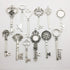 iloveDIYbeads 12pcs Antique Silver Huge Skeleton Key Craft Supplies Charms Pendants for Crafting, Jewelry Findings Making Accessory For DIY Neckla...