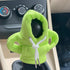 YYaaloa Universal Mini Car Shift Knob Hoodie Gear Shift Hoodie Cover for Car Shifter Funny Automotive Interior Accessories and Decoration (Green)...