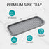 Mofason Silicone Soap Tray, Bathroom Kitchen Finishing Tray, Kitchen Sink with Soap Rack, Sponge Tray, Soap and Sponge Sink Organizer?Mist, 2 Pack...