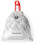 Brabantia PerfectFit Trash Bags (Size B/1.3 Gal) Thick Plastic Trash Can Liners with Drawstring Handles (40 Bags)...