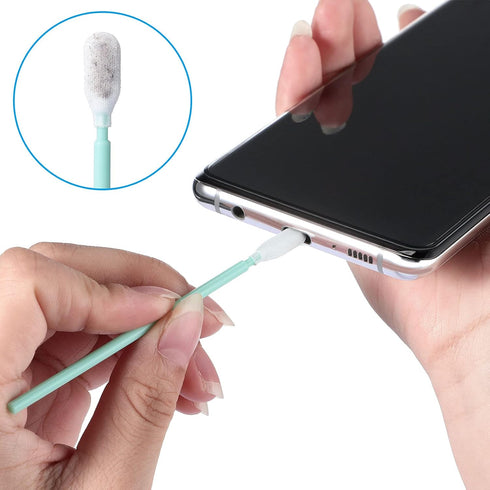 Frienda 33 Pcs Anti Dust Plug Set Phone Dust Plug Compatible with Samsung s10, s20, s21, A51, A52, A71, Phone Port Cleaning Brush Kit Phone Speake...