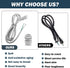 6Ft 3 Prong Power Cord Kit for RadonAway Radon Fans and Spruce Dryer Boost Fans, 18 Gauge Power Cord Also for Small Power Tools...