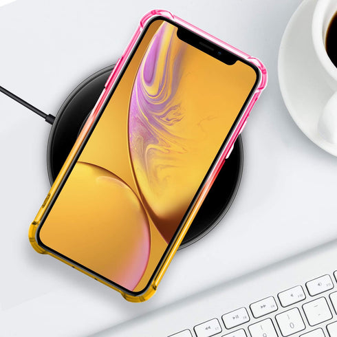 Salawat Compatible iPhone Xr Case, Clear Slim Anti Scratch TPU Bumper Shockproof Protective Case for iPhone Xr 6.1inch 2018 (Pink Gold)...