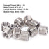 Thread Inserts, 10 PCS M8 to M10 Thread Adapter Insert Nut Thread Repair Sleeve Threaded Bushing Screw Reducing Conversion Tool, for Furniture Pro...