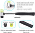 5PCS Upholstery Tools Kit - Dual Head Soft Rubber Mallet Hammer with 2PCS Replacement Head, Nail Tack Remover Tool & Removal Pliers for Furniture ...