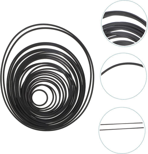 35+ Pack (40-135mm) Mix Cassette Rubber Square (Width 1mm) Belt Cassette Machine for DVD Drive, Xbox 360, Repair Rebuild Common Square Belt Repair...