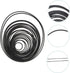 35+ Pack (40-135mm) Mix Cassette Rubber Square (Width 1mm) Belt Cassette Machine for DVD Drive, Xbox 360, Repair Rebuild Common Square Belt Repair...