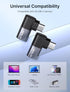 JSAUX 90 Degree USB-C Male to USB-C Female Adapter 2-Pack, 40Gbps Data Transfer PD 100W USB Type-C 3.1 Extender for MacBook, ROG Ally, Switch, Ste...