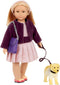 Lori – Mini Doll & Toy Dog – 6-Inch Doll & Golden Retriever – Play Set With Outfit, Animal & Accessories – Playset For Kids – 3 Years + – Hazel & ...