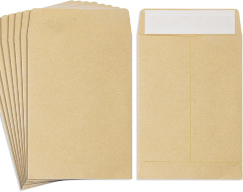 100 Pack Coin Envelopes 3.23"×4.53",Brown Kraft Small Envelopes,Fully sealed seed envelope?Kraft Small Coin Envelopes,Seed Envelopes, Mini Envelop...