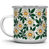Floral Daisy Enamel Camping Coffee Mug, Nature Flowers Botanical Gift Cup for Friend Coworker Women Mom Daughter (12oz)...