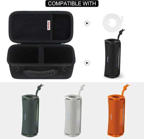 Hard Carrying Case for Sony ULT Field 1 Wireless Ultra Portable Bluetooth Compact Speaker, Wireless Portable Speaker Protection Case with Mesh Poc...