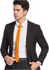 Orange Tie Men Women Skinny Tie Slim Tie Stripe Tie with Hanky Waterproof Oilproof Tie-Orange...