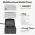 BN-LINK 7 Day Outdoor Heavy Duty Digital 24 Hour Programmable Timer, Dual Outlet, Weatherproof, Heavy Duty, Accurate for Lamps Ponds Christmas Lig...