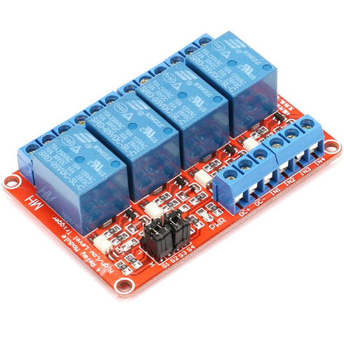 2 Pack 5V 2-Channel Relay Module with Optocoupler, Red Expansion Board Supports High/Low Level Trigger 2-Way OPTO...