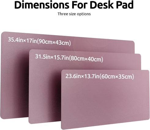 YSAGi Dual-Sided Leather Desk Pad, Office Desk Mat, PU Leather Desktop Protector, Large Mouse Pad, Laptop Desk Pad, Waterproof Desk Writing Pad fo...